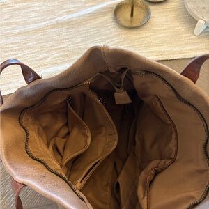 Brown Leather Tote Bag